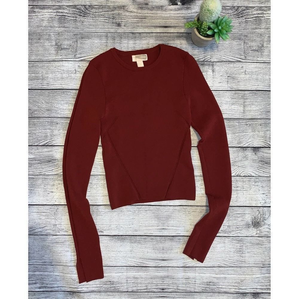 Long Sleeve Crop Top | Size Large